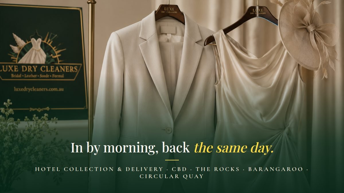 Hotel garment collection and delivery across Sydney CBD — in by morning, back the same day with Luxe